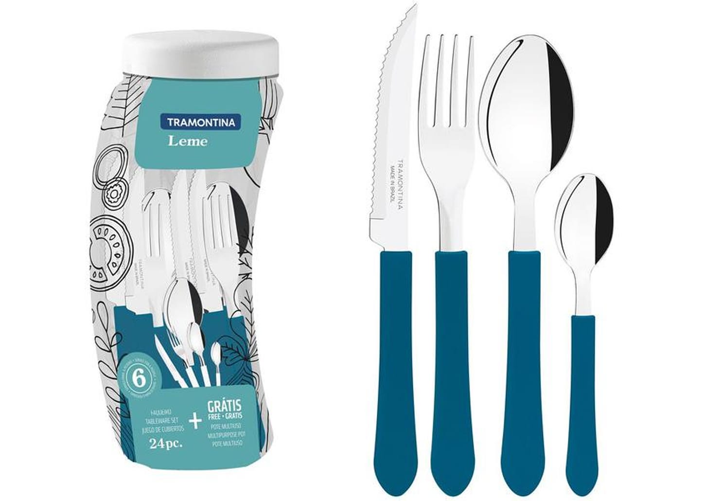 Faqueiro Tramontina Inox Leme 24 Peças