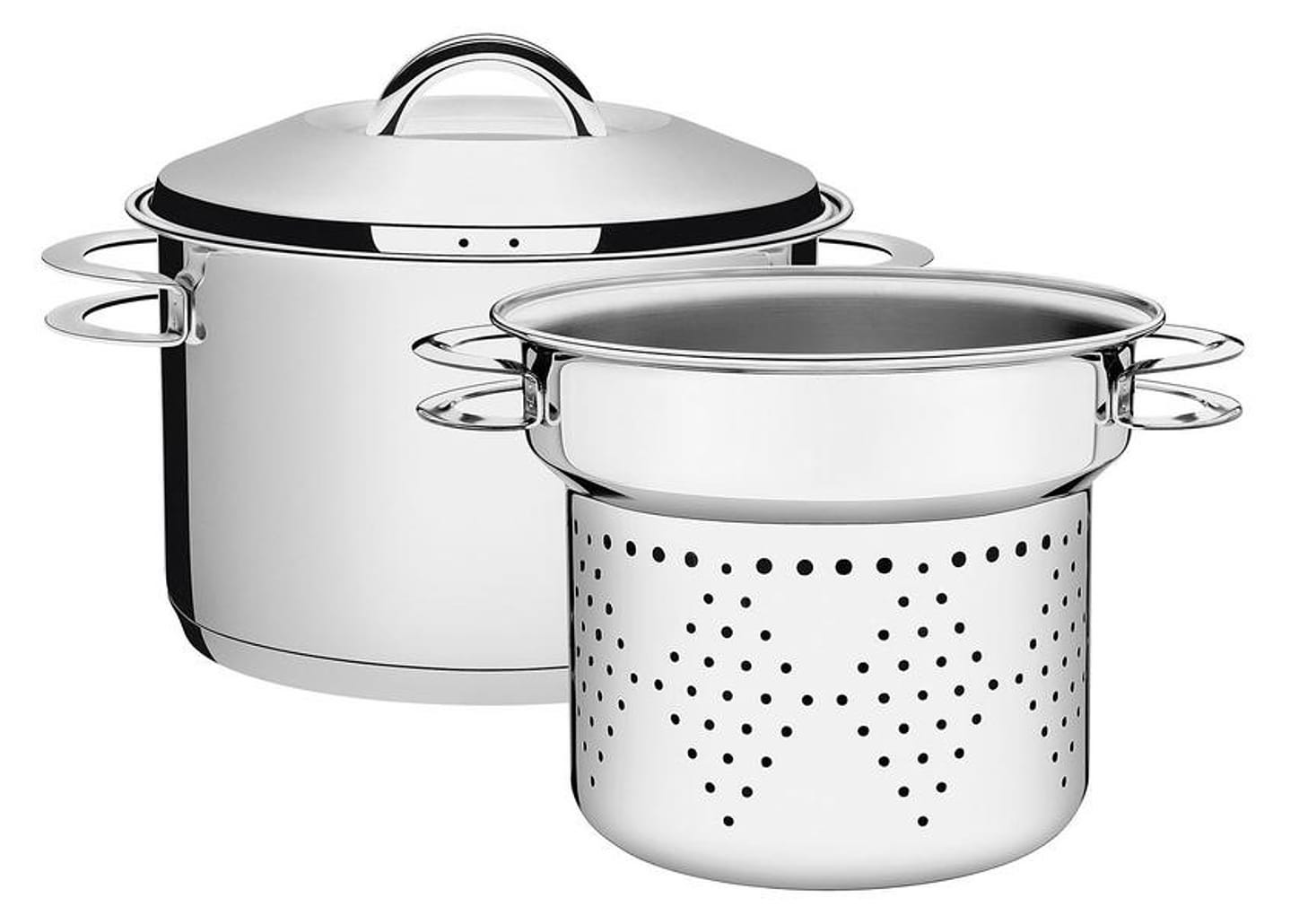 Conjunto de Panelas Tramontina Solar 65500/400 Inox 2 Peças Fundo Triplo