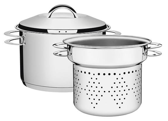 Conjunto de Panelas Tramontina Solar 65500/400 Inox 2 Peças Fundo Triplo