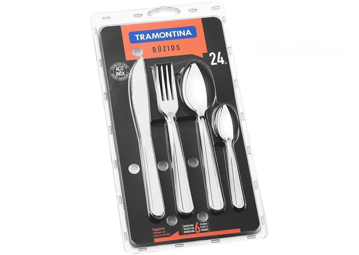 Faqueiro Tramontina Inox Búzios 23799075 24 Peças