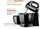 Batedeira Mondial Portátil Preta e Prata - Premium B-04 NP 400W 4 Velocidades