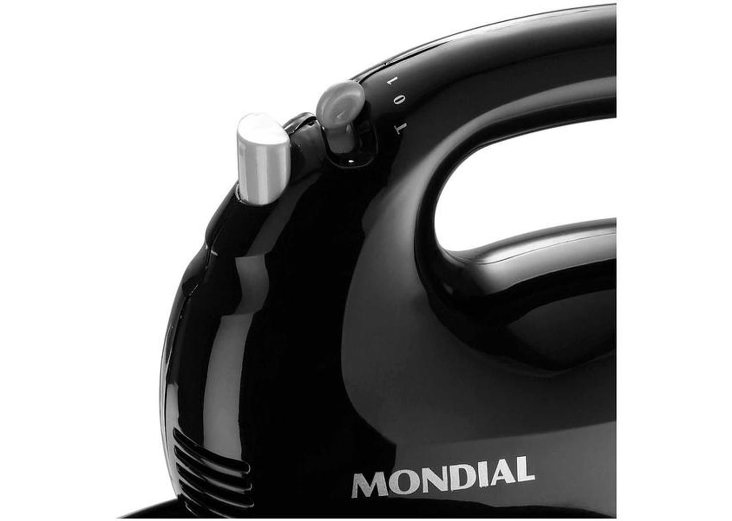 Batedeira Mondial Portátil Preta e Prata - Premium B-04 NP 400W 4 Velocidades