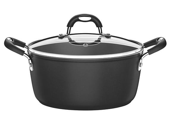 Caçarola Tramontina Antiaderente com Tampa - Preta 2,6L 20cm Mônaco