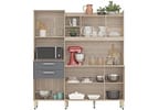 Cozinha Compacta Demóbile Select com Balcão - Nicho para Micro-ondas 6 Portas 2 Gavetas