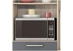Cozinha Compacta Demóbile Select com Balcão - Nicho para Micro-ondas 6 Portas 2 Gavetas