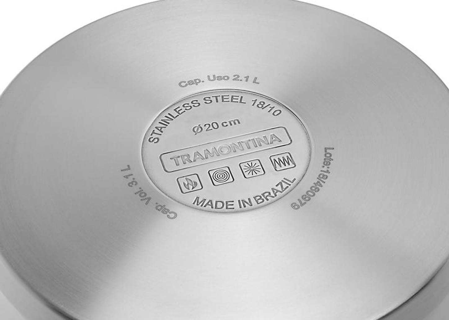 Jogo de Panelas Tramontina Allegra 65660/230 Inox - Fundo Triplo 2 Peças