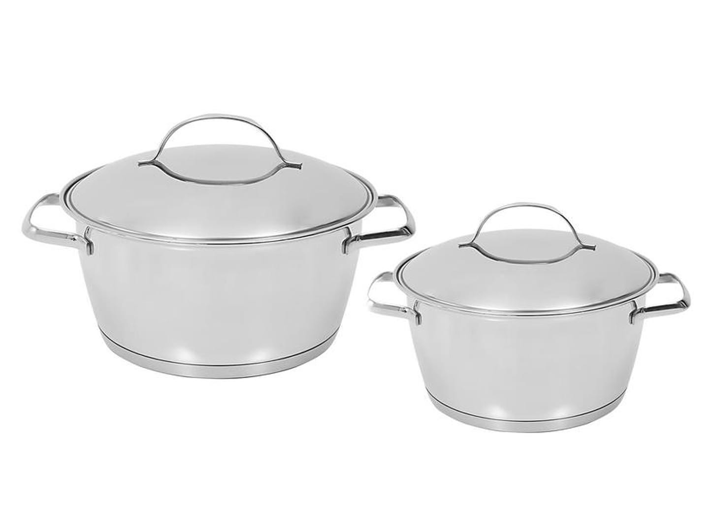 Jogo de Panelas Tramontina Allegra 65660/230 Inox - Fundo Triplo 2 Peças