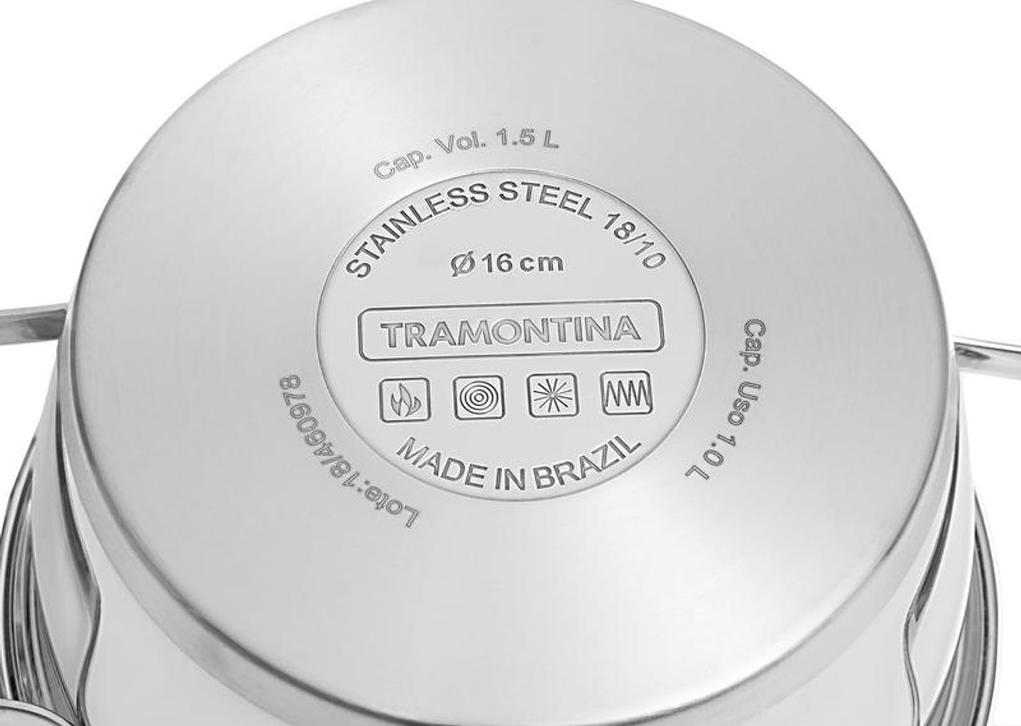 Jogo de Panelas Tramontina Allegra 65660/230 Inox - Fundo Triplo 2 Peças