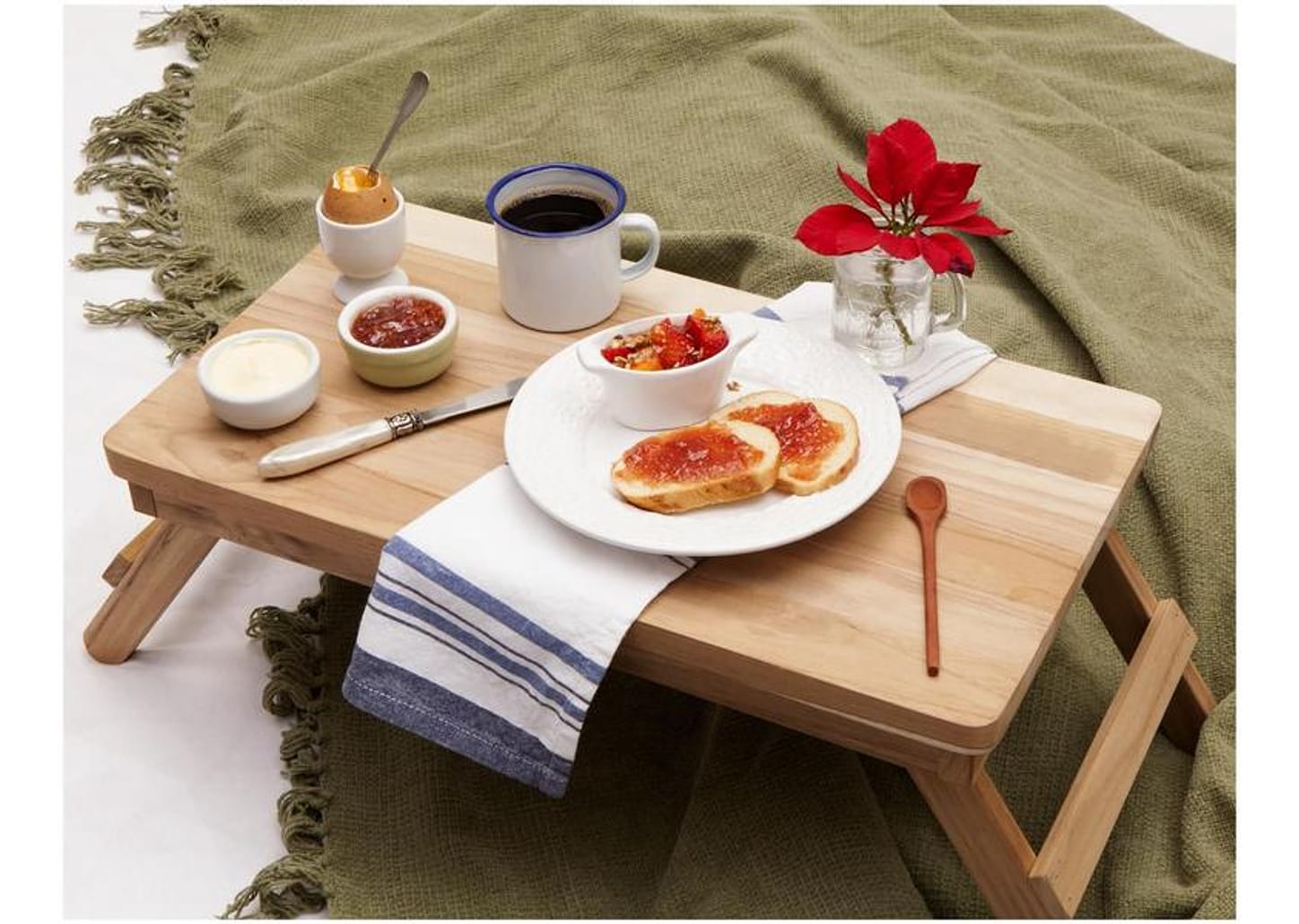 Bandeja de Madeira Retangular Tramontina - Teca 50x28cm