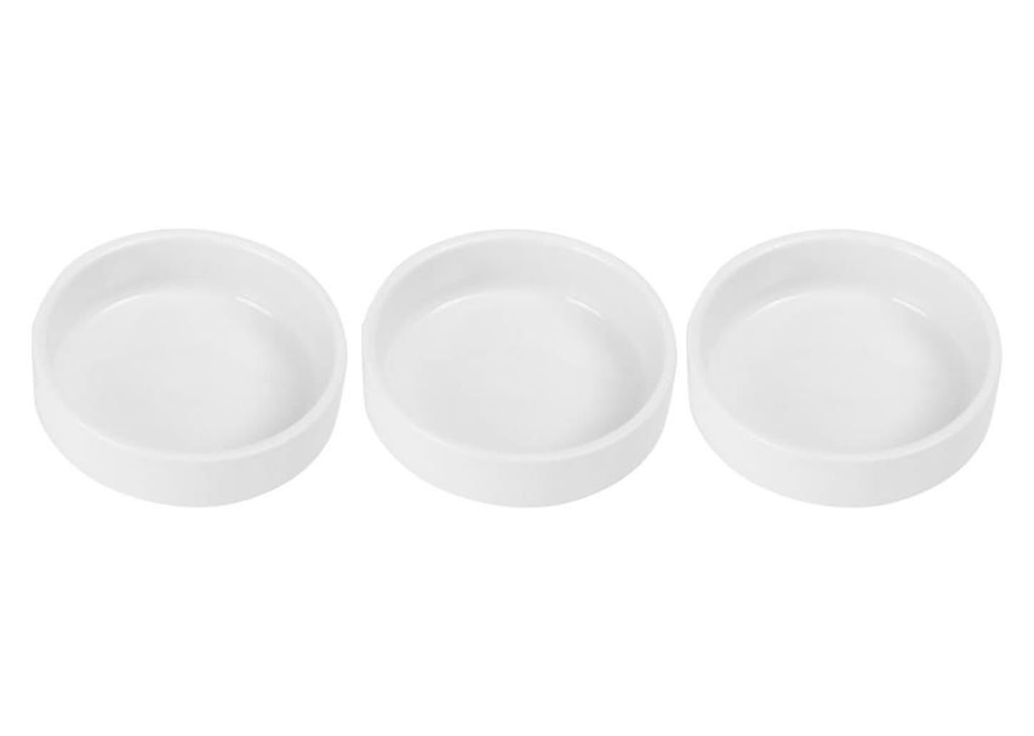 Petisqueira Porcelana com Pote Retangular 4 Peças Tramontina Teca