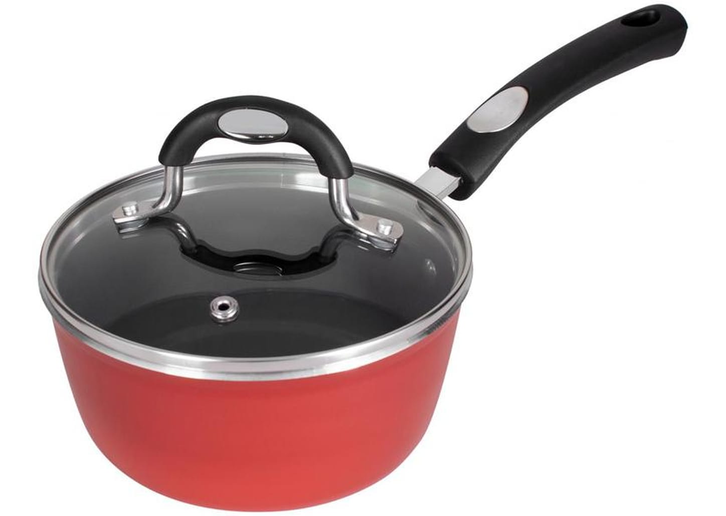 Jogo de Panelas Tramontina Antiaderente de Alumínio Vermelho 5 Peças Mônaco Excellent