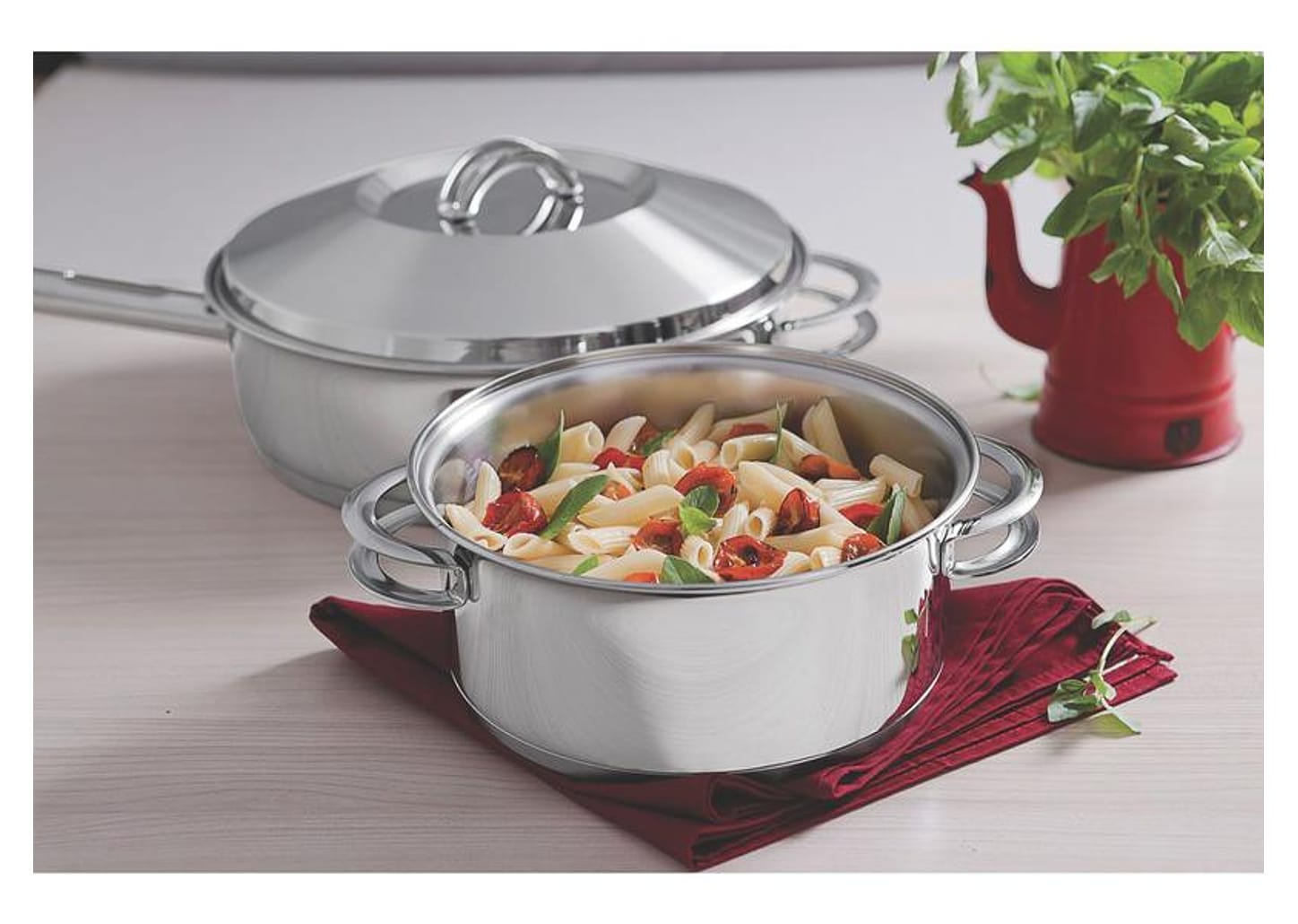 Conjunto de Panelas Tramontina Solar 65500/040 - Inox 6 Peças Fundo Triplo