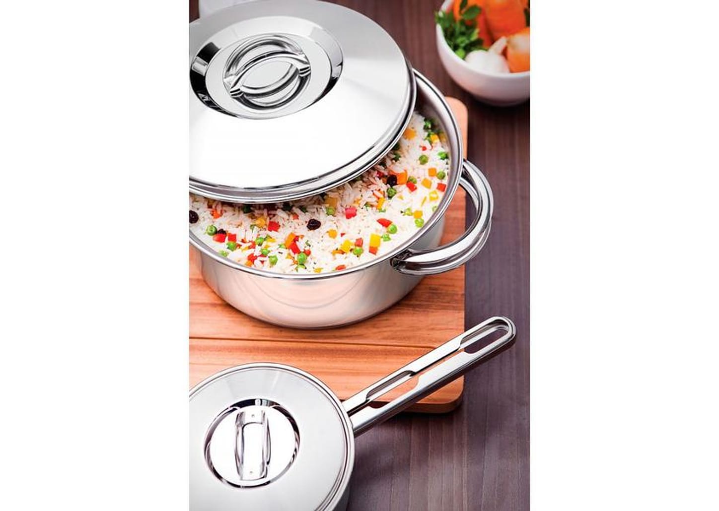 Conjunto de Panelas Tramontina Solar 65500/040 - Inox 6 Peças Fundo Triplo