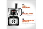 Multiprocessador de Alimentos Mondial Preto - Turbo Chef MPN-01-BF 9 Funções 1000W