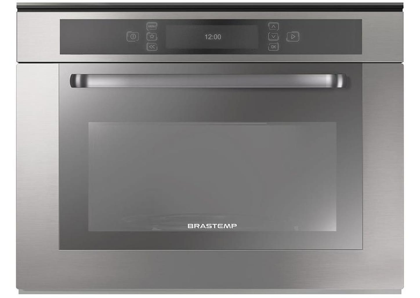 Micro-ondas Brastemp 40L Inox de Embutir com Grill - BMO40ARBNA