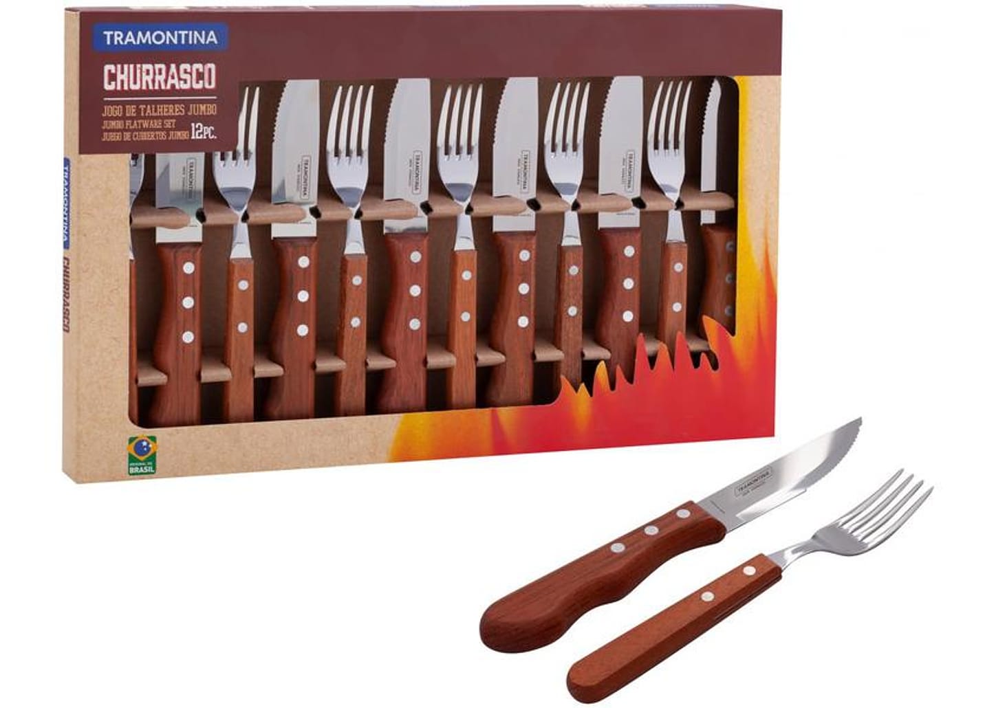 Conjunto de Talheres Tramontina 12 Peças - Dynamic Jumbo