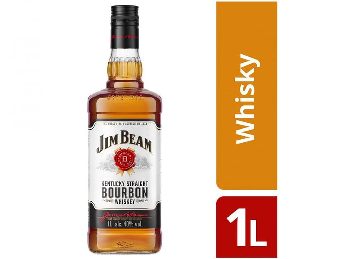 Whisky Jim Beam White Bourbon 4 Anos Americano 1L