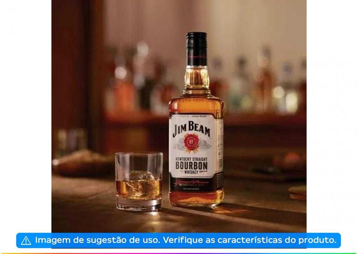 Whisky Jim Beam White Bourbon 4 Anos Americano 1L