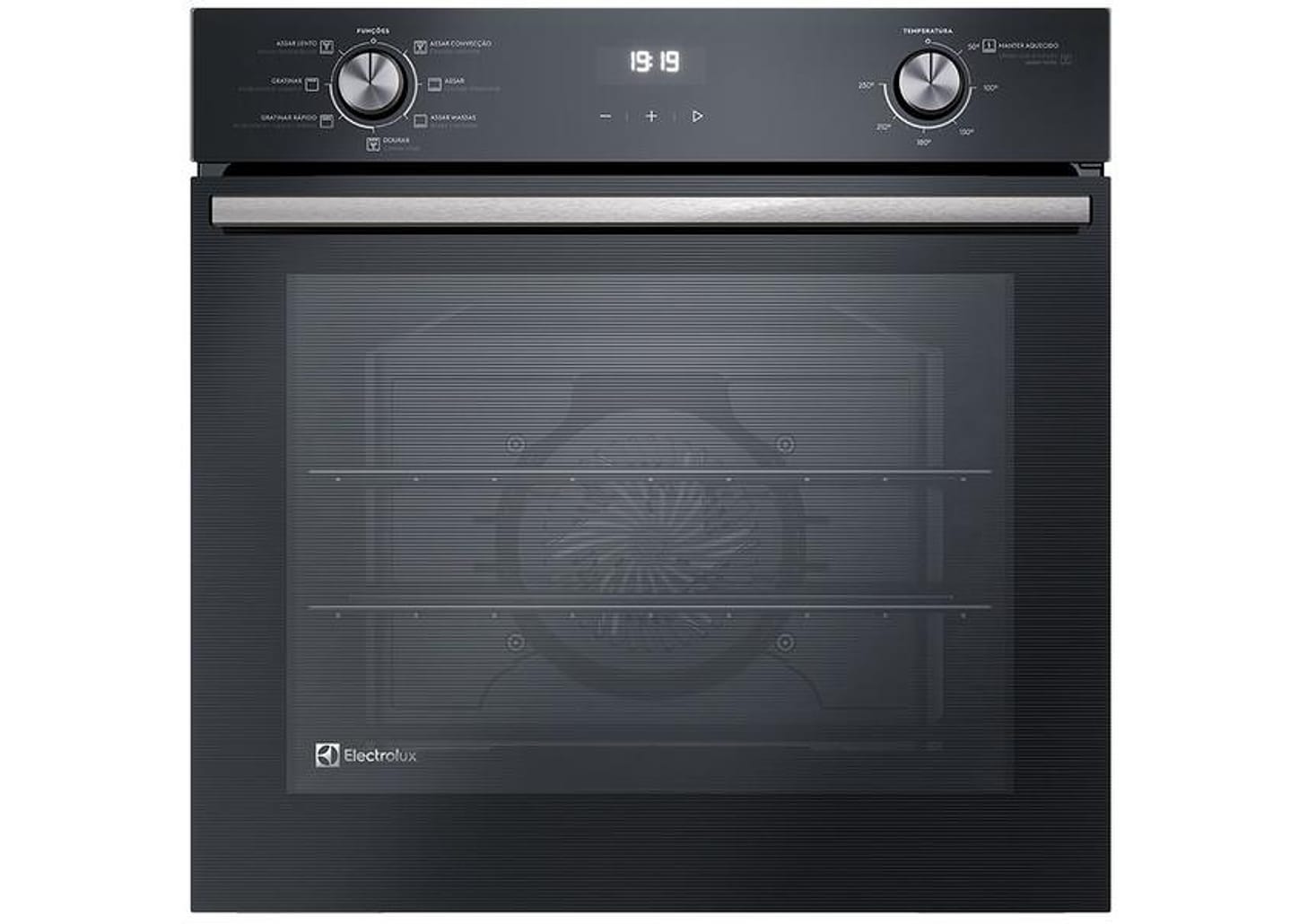 Forno Elétrico de Embutir Electrolux de Convecção com Dourador 80L Preto OE8EH