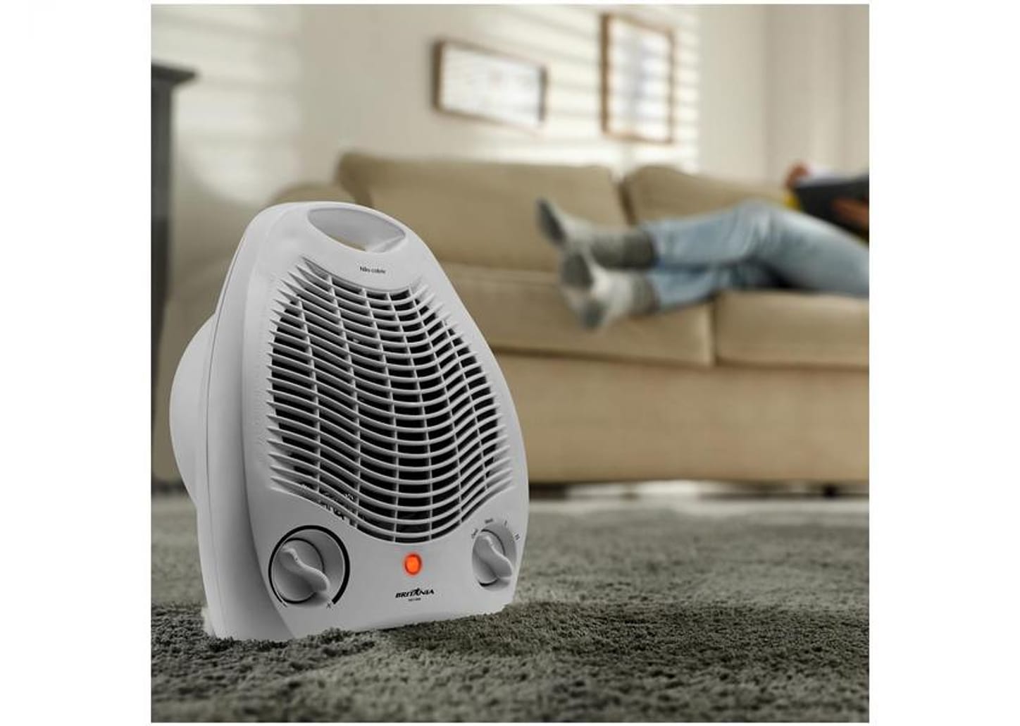 Aquecedor Elétrico Britânia AB1100N 2 em 1