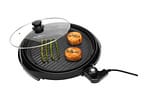 Grill Britânia BPE02 Redondo 1000W com Chapa - Antiaderente com Coletor de Gordura