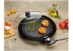 Grill Britânia BPE02 Redondo 1000W com Chapa - Antiaderente com Coletor de Gordura
