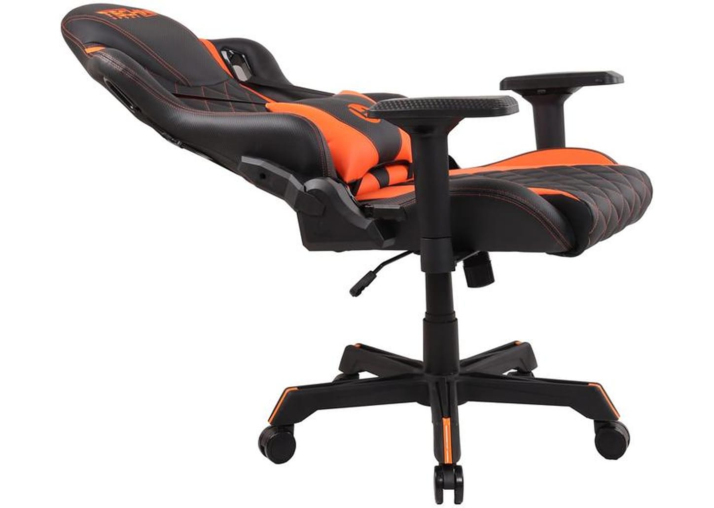 Cadeira Gamer Techni Sport Reclinável Giratória - Preta e Laranja TS84
