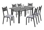 Mesa de Cozinha 6 Cadeiras 6 Lugares - Retangular Poeme Ciplafe