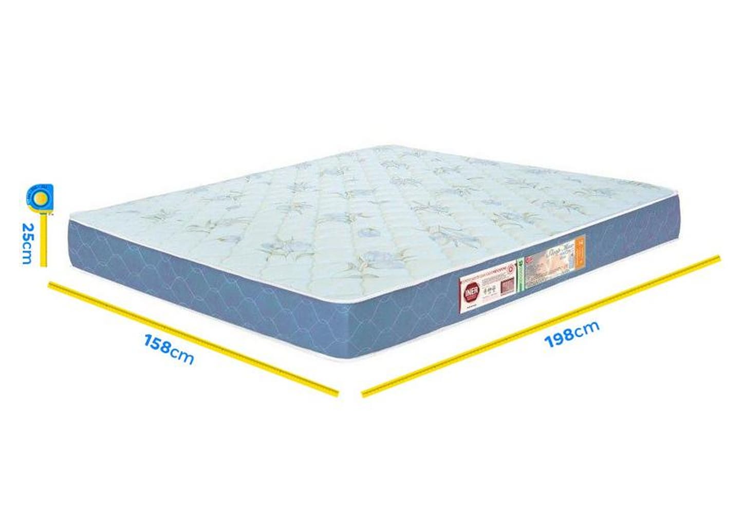 Colchão Queen Castor Espuma D-45 25cm de Alt. Sleep Max