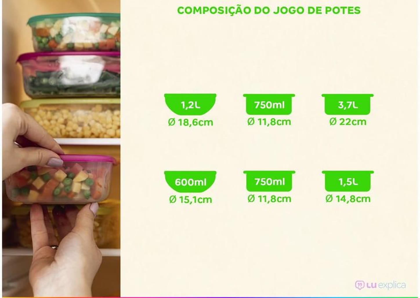 Conjunto de Assadeiras de Vidro Marinex Prática 6 Peças