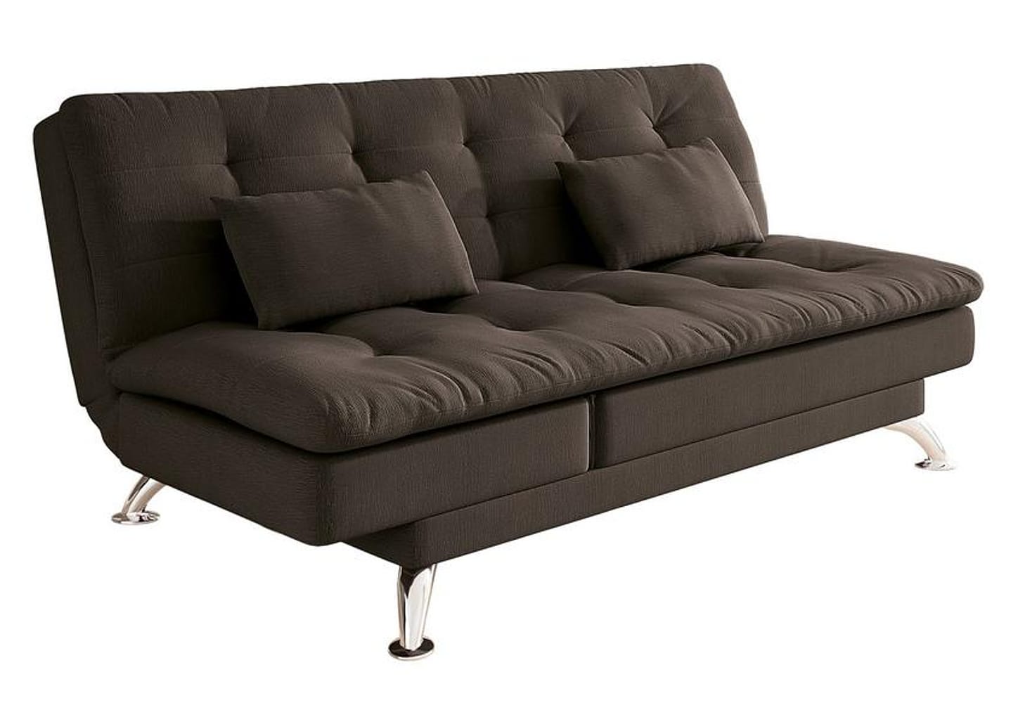 Sofá-cama Casal 3 Lugares Reclinável Suede Linoforte Jade A2