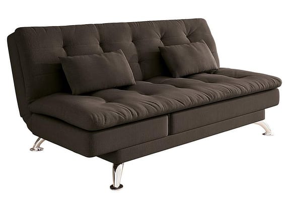Sofá-cama Casal 3 Lugares Reclinável Suede Linoforte Jade A2