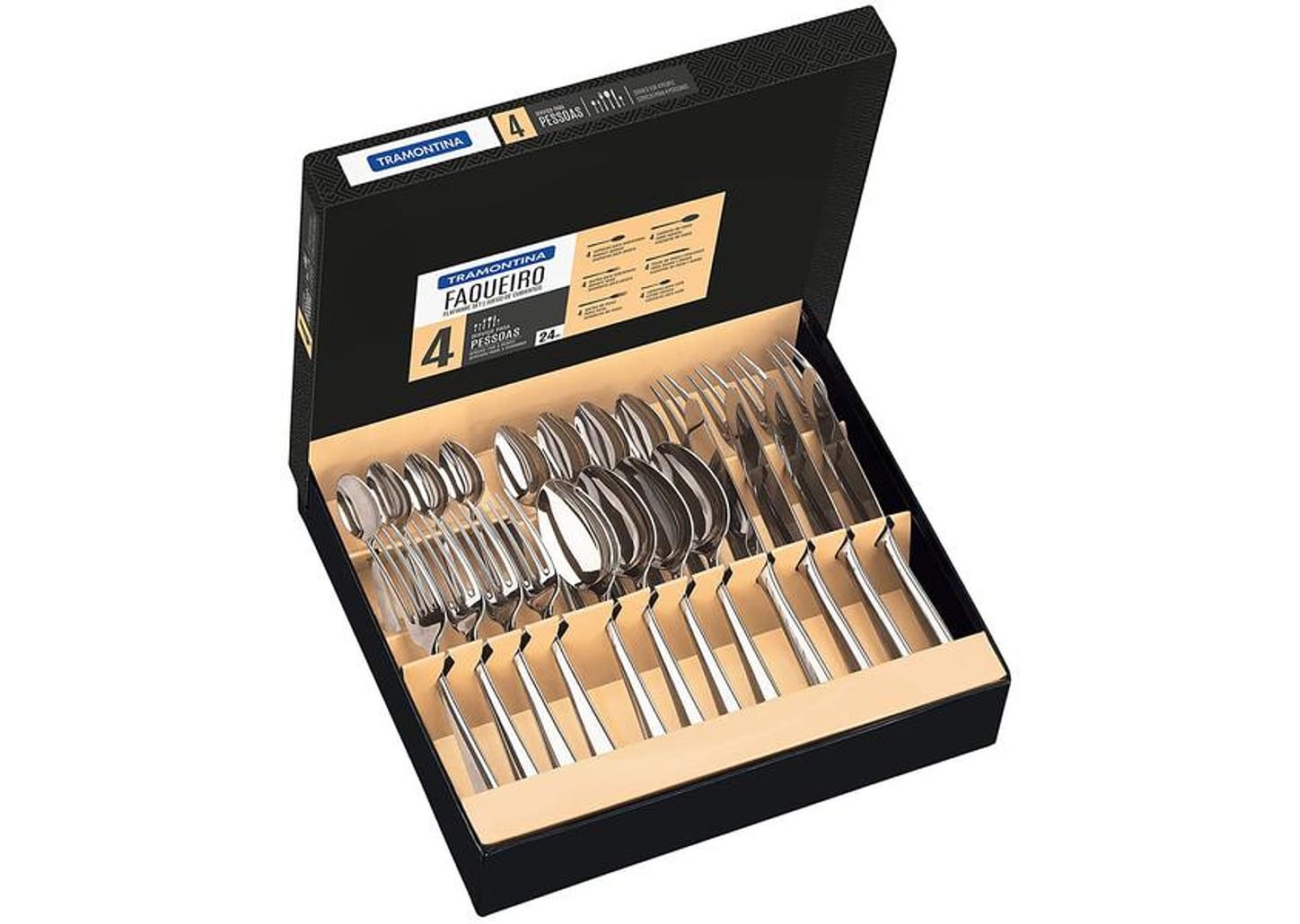 Faqueiro Tramontina Inox Mônaco 66917124 24 Peças