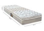 Colchão Solteiro Castor Mola Ensacadas/Pocket 88x188cm Sleep Class One Face
