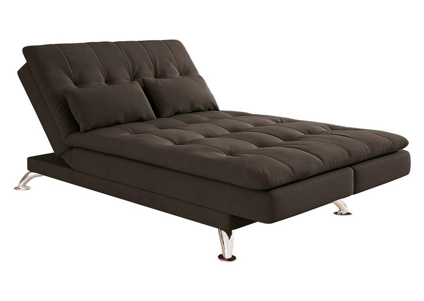 Sofá-cama Casal 3 Lugares Reclinável Suede Linoforte Jade A2