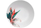 Aparelho de Jantar Jogo de Chá 30 Peças - Germer Porcelanas Redondo Tropical Convexa