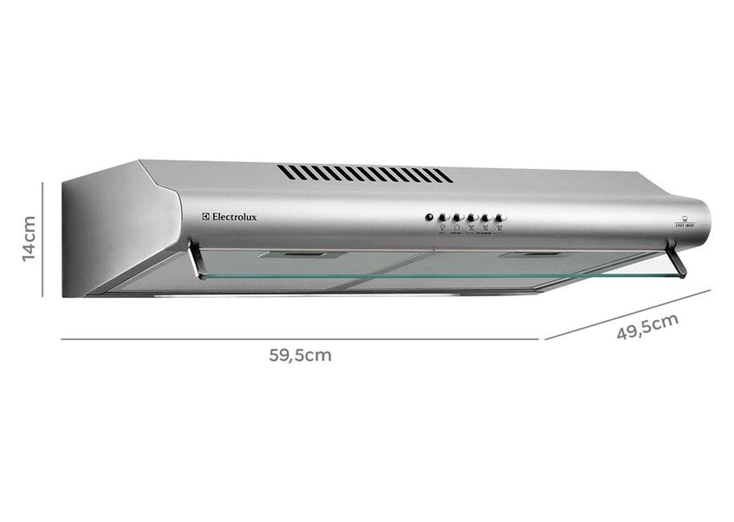Depurador de Ar Electrolux 60cm 4 Bocas - DE60X22090 3 Velocidades