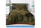 Cobre-leito Infantil Solteiro Karsten 100% Algodão 180 Fios Camuflado Verde 2 Peças