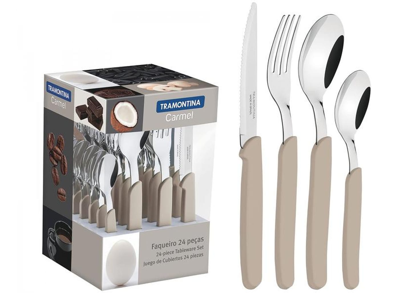 Faqueiro Tramontina Inox Carmel 24 Peças