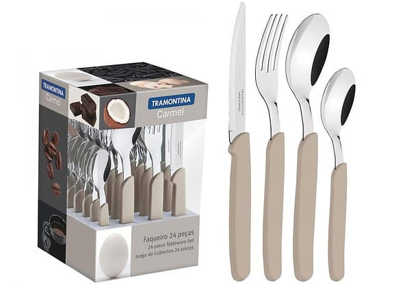 Faqueiro Tramontina Inox Carmel 24 Peças