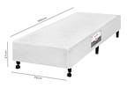Base Cama Box Solteiro Castor 27x78x188cm Poli