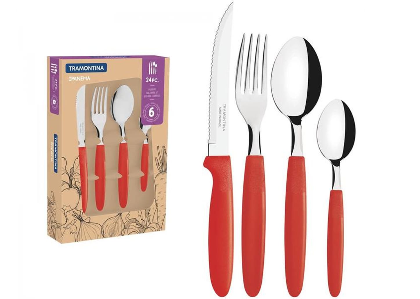 Faqueiro Tramontina Inox Ipanema 24 Peças