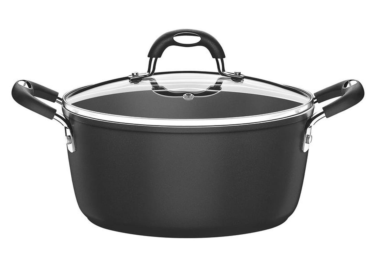 Caçarola Tramontina Antiaderente com Tampa - Preta 4,5L 24cm Mônaco