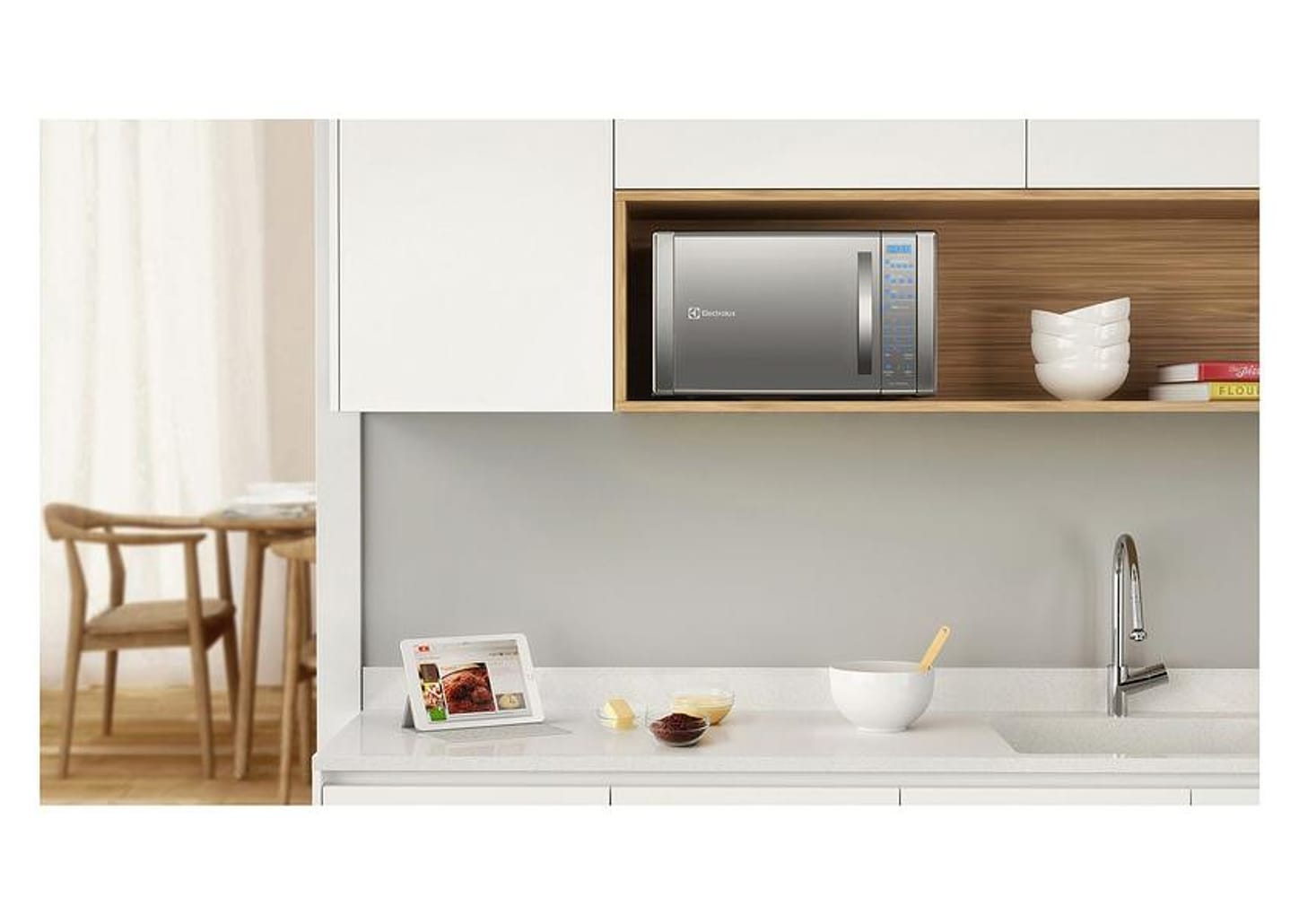 Micro-ondas Electrolux 31L com Grill ME41X - Painel Blue Touch