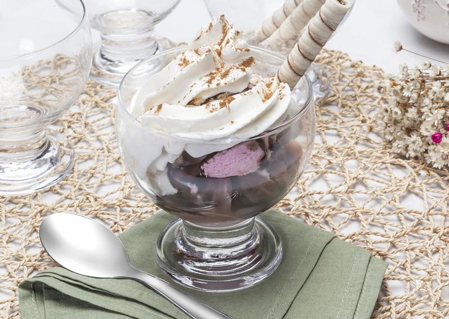 Jogo de Sobremesa Vidro Nadir Paulista 4 Peças