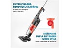 Aspirador de Pó Vertical Mondial 1100W - Turbo Cycle AP-35 Preto e Laranja