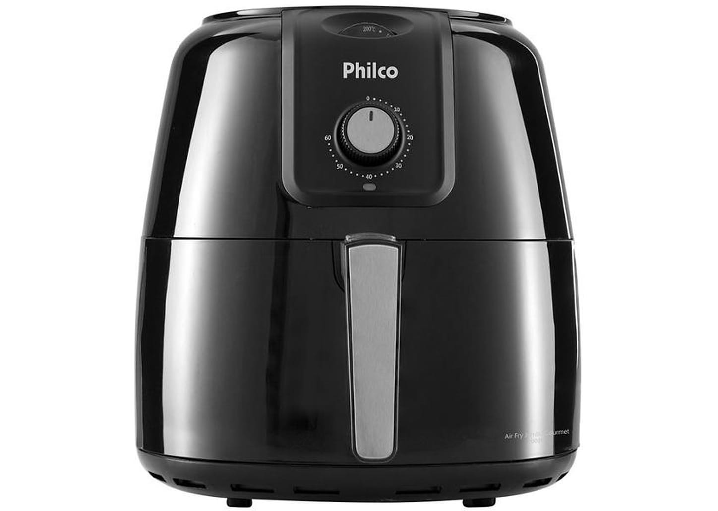 Fritadeira Elétrica sem Óleo/Air Fryer Philco Gourmet PFR13P Preta 8,1L com Timer