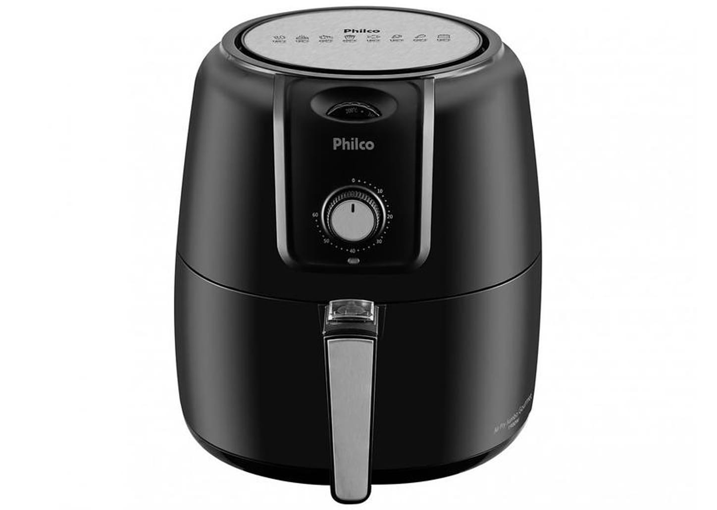 Fritadeira Elétrica sem Óleo/Air Fryer Philco Gourmet PFR13P Preta 8,1L com Timer