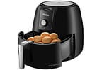 Fritadeira Elétrica sem Óleo/Air Fryer Philco Gourmet PFR13P Preta 8,1L com Timer