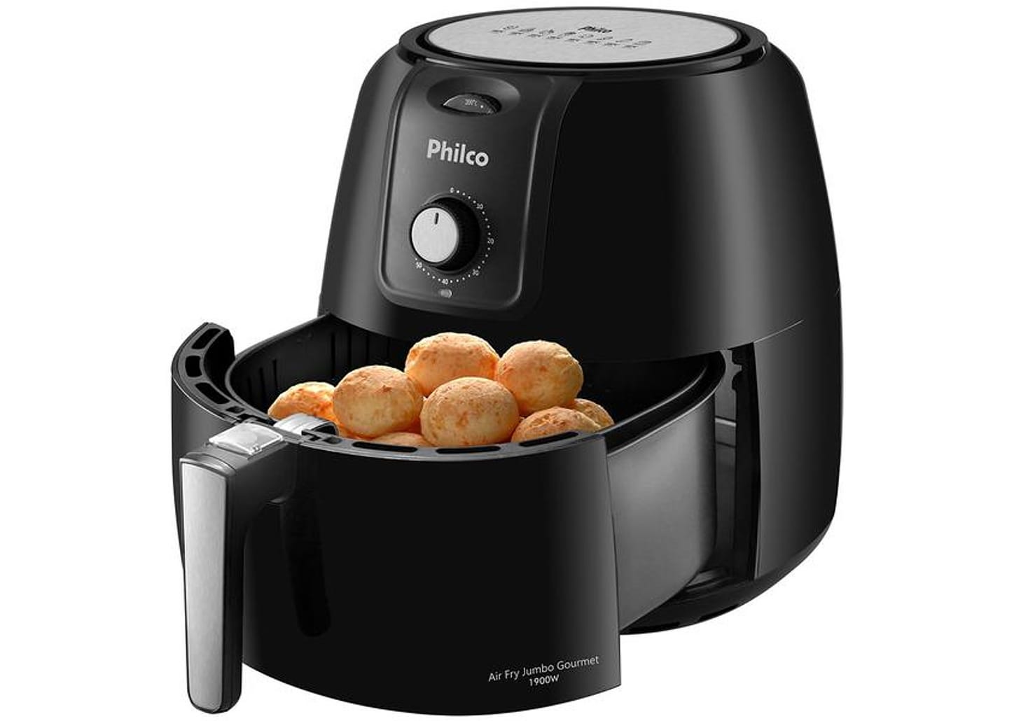 Fritadeira Elétrica sem Óleo/Air Fryer Philco Gourmet PFR13P Preta 8,1L com Timer